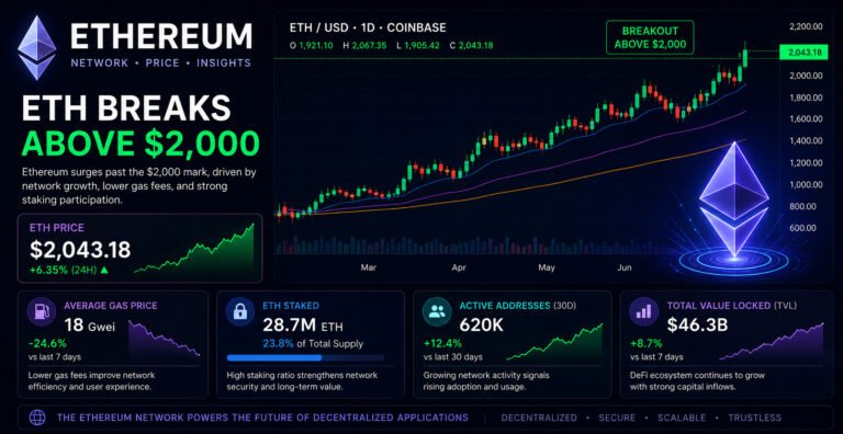 Ethereum ETH price chart and network activity dashboard for the week of August 20, 2026
